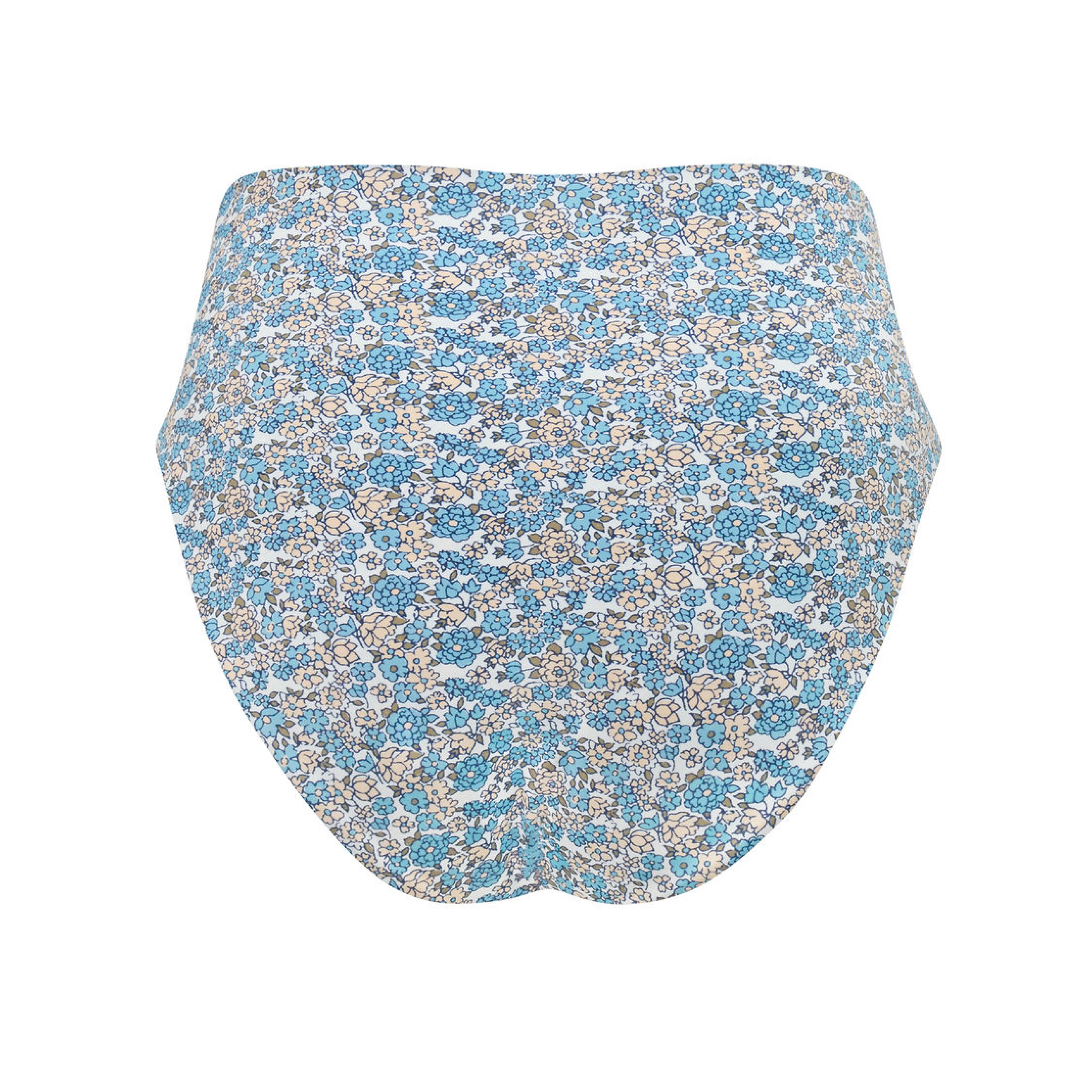 women's original slate floral high waisted bikini bottom