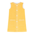 girls soleil french terry button down dress