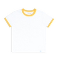 unisex white ringer tee
