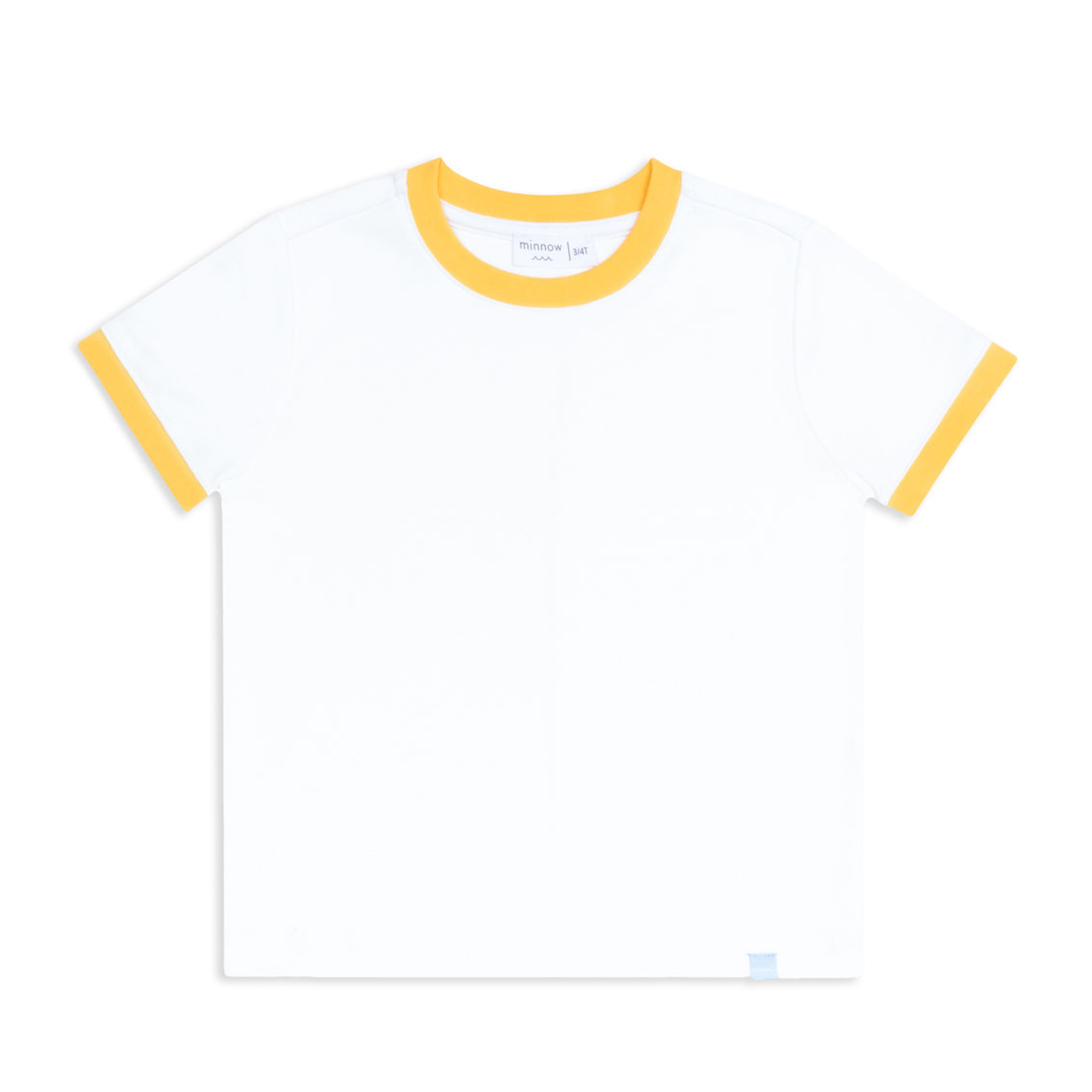 unisex white ringer tee