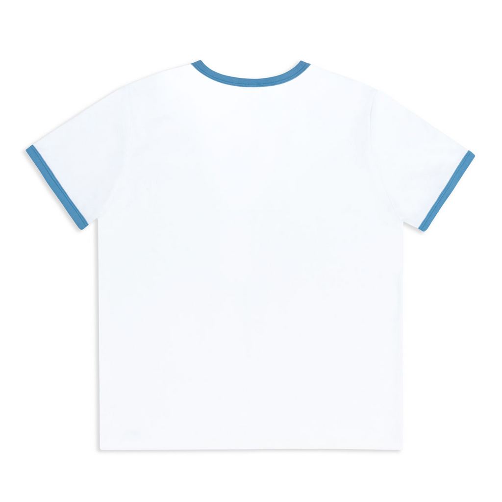 women's white ringer tee