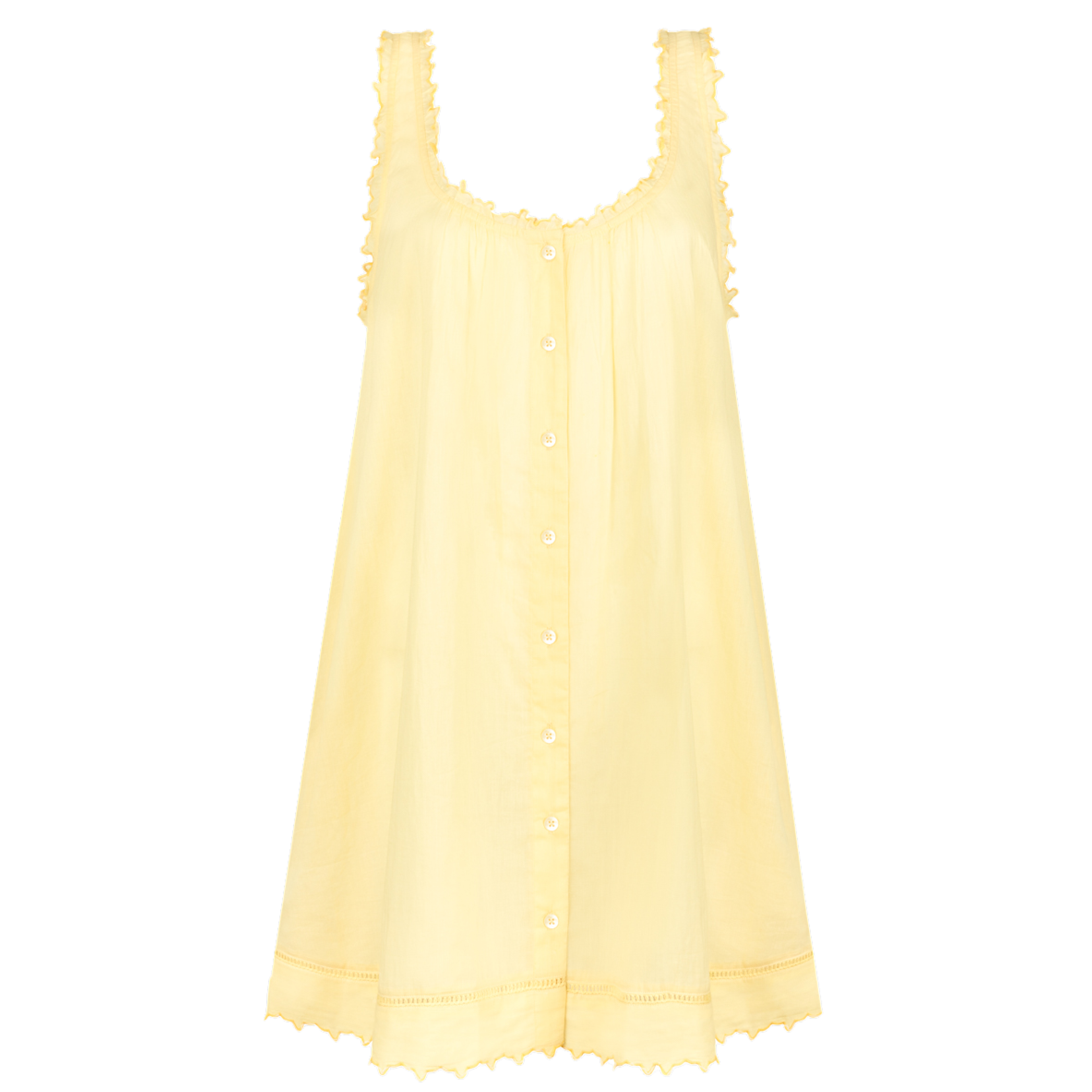 women's soleil scalloped button up dress